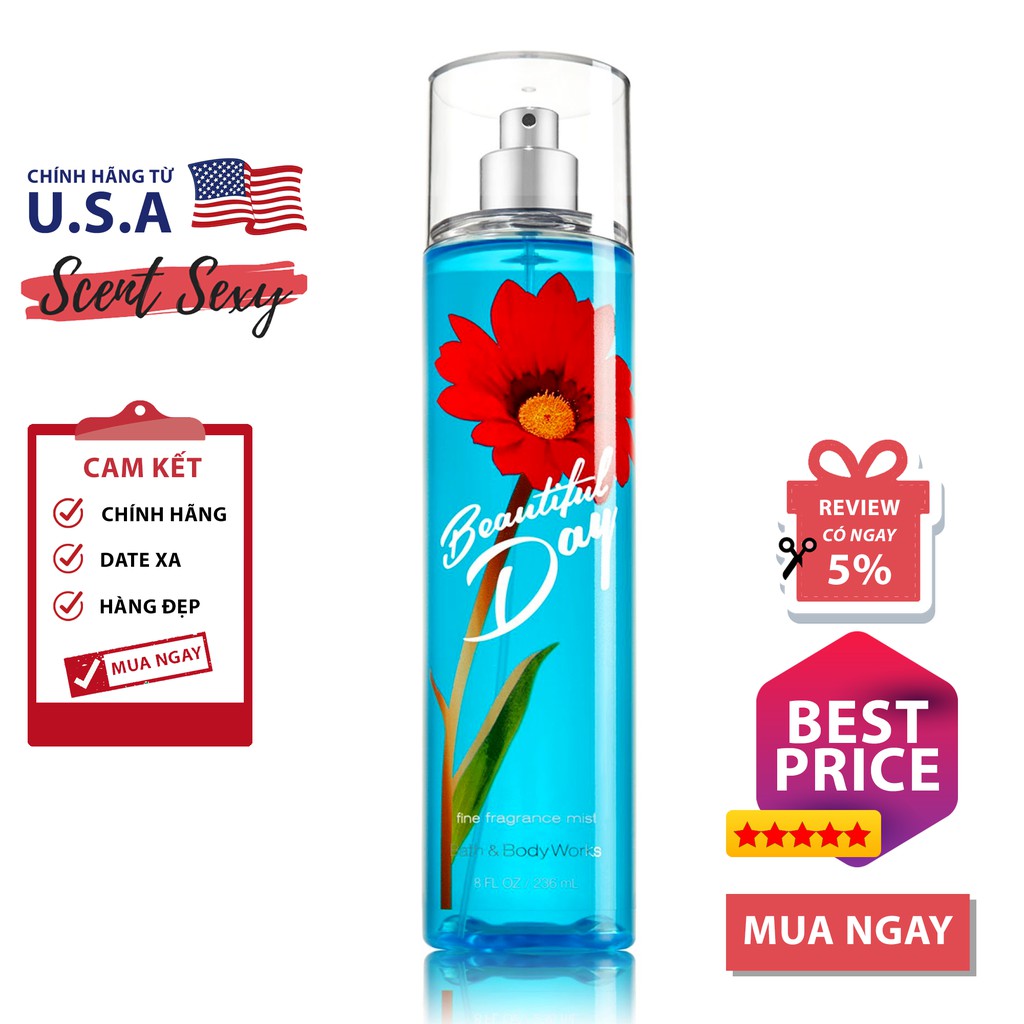 Xịt thơm Bath and Body Works Beautiful Day (236ml) | BigBuy360 - bigbuy360.vn