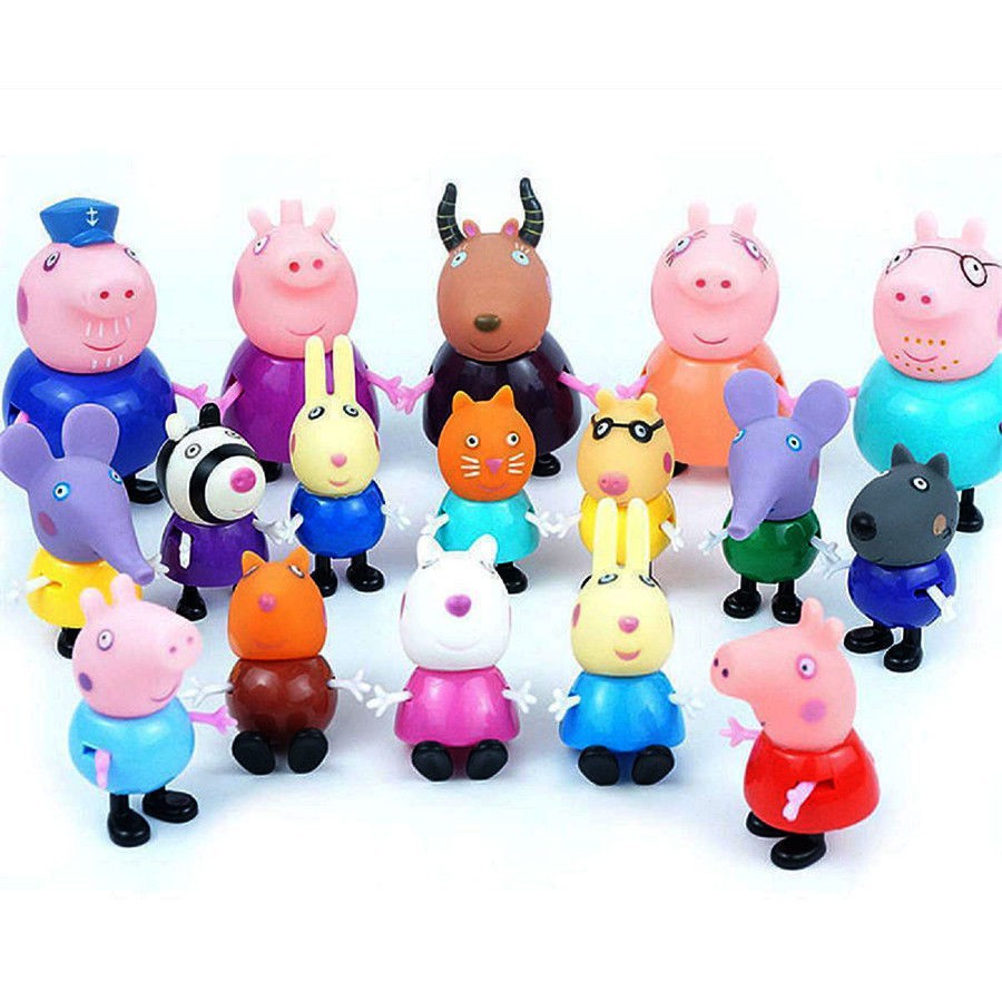 Bộ 21 món đồ chơi gia đình Peppa Pig 2018 xinh xắn cho trẻ em