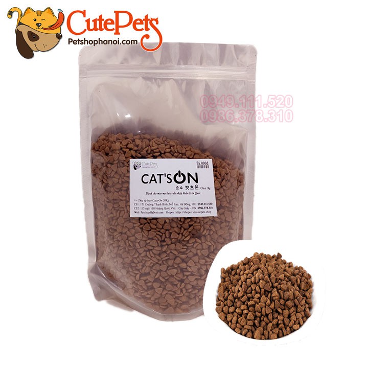 Thức ăn mèo Cats On 1kg hạt Hàn Quốc - Phụ kiện thú cưng Hà Nội