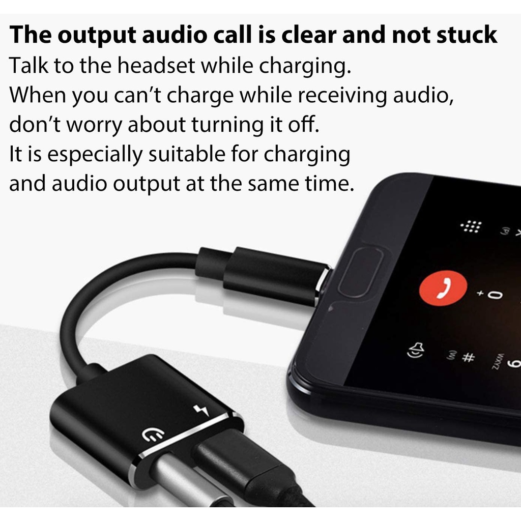 Đầu Chuyển Đổi USB C Sang Jack Tai Nghe 3.5mm 2 Trong 1 Cho iPad Pro 12.9 "Essential HTC U11