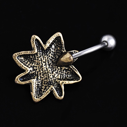 Khuyên rốn mặt hình hoa đính đá sành điệu cho nữ