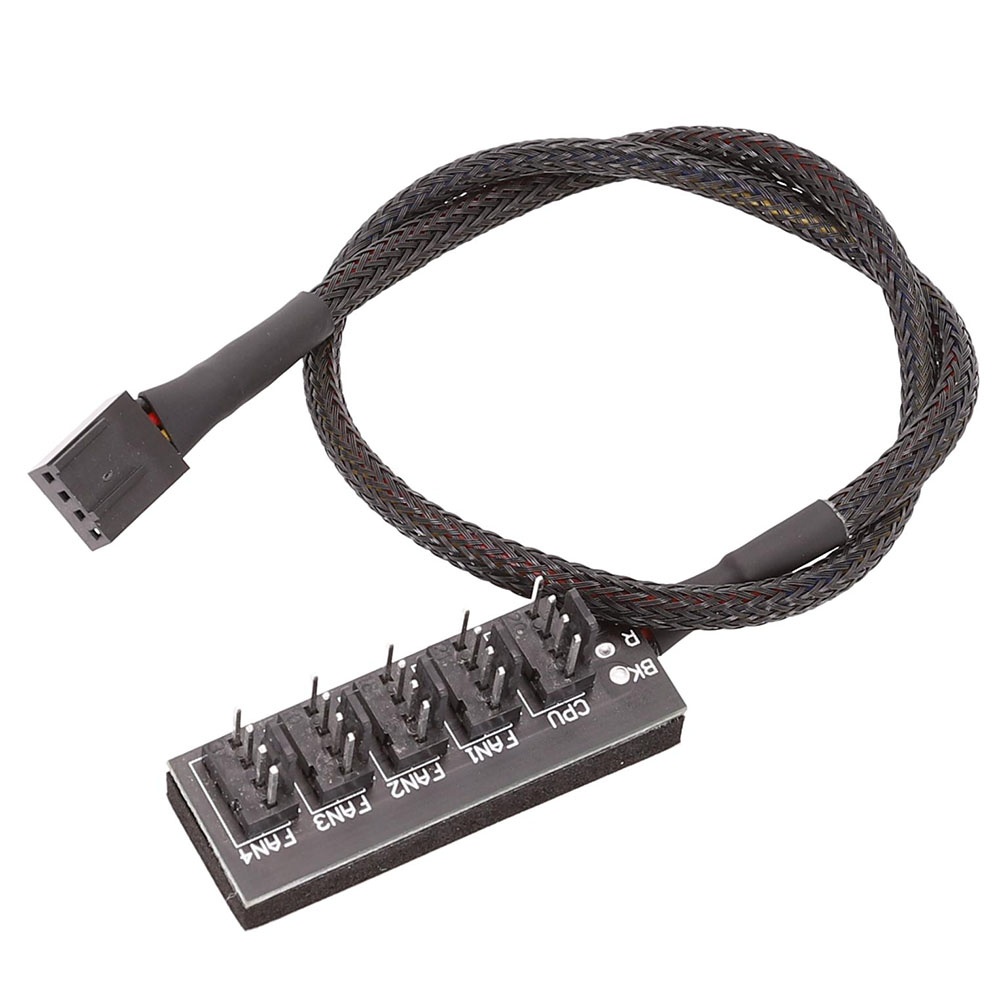 1x 40cm 1 Đến 5 4-Pin PWM Quạt Làm Mát CPU PC