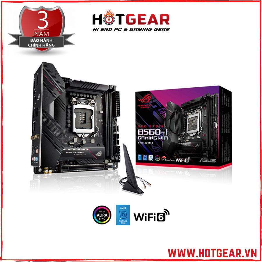 Mainboard ASUS ROG STRIX B560 I GAMING WIFI (Intel B560, Socket 1200, m-ATX, 4 khe Ram DDR4)