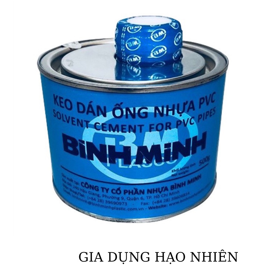 Keo dán ống nước bình minh loại lon 200gr,500gr.