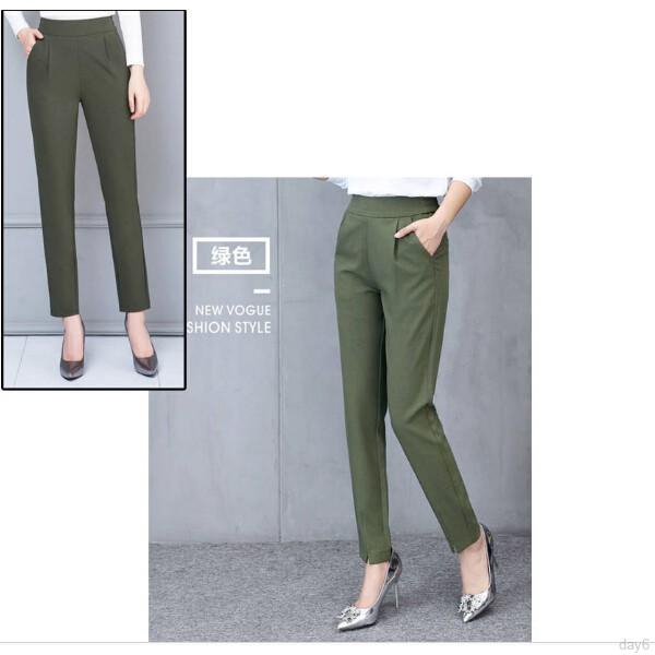Quần Dài Lưng Cao Thiết Kế Thoải Mái Cho Phái Nữ