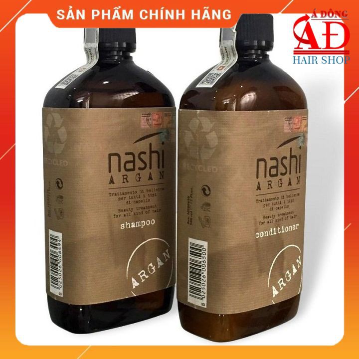 [Mã 44FMCGSALE giảm 8% đơn 500K] [NASHI-CHÍNH HÃNG ] DẦU GỘI XẢ PHỤC HỒI HƯ TỔN NASHI ARGAN 500ML