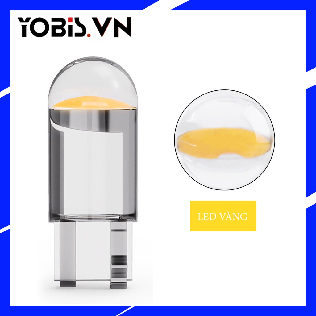 Combo 10 Bóng Led T10 Siêu Sáng, Đèn Led T10 Lắp Mặt Đồng Hồ, Demi, Xi Nhan Xe Máy, Ô Tô Đủ 7 Màu Lựa Chọn