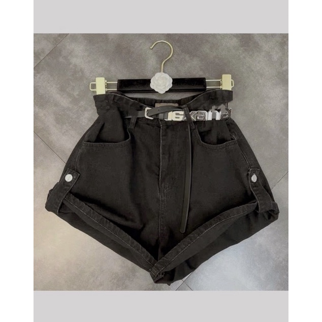 Quần shorts jeans mã 965 ống rộng lưng cao- TA alohashop91