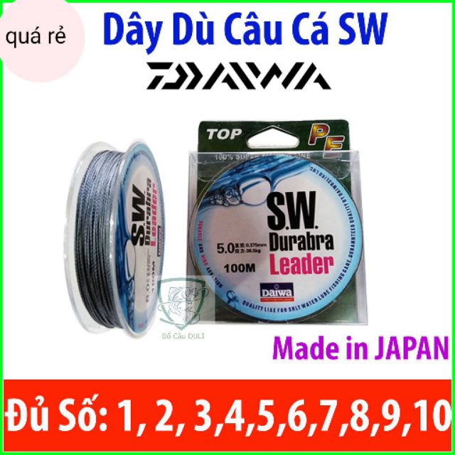 [Hàng Chuẩn] Dây Dù câu cá Daiwa SW Leader siêu dẻo dai đủ size