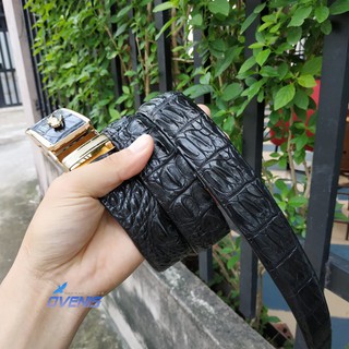 Dây thắt lưng da cá sấu liền nguyên tấm