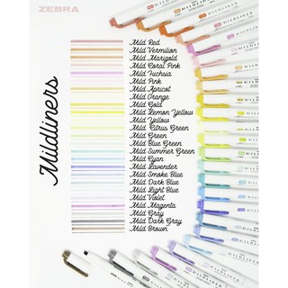 BÚT HIGHLIGHT ZEBRA MILDLINER SET HỒNG