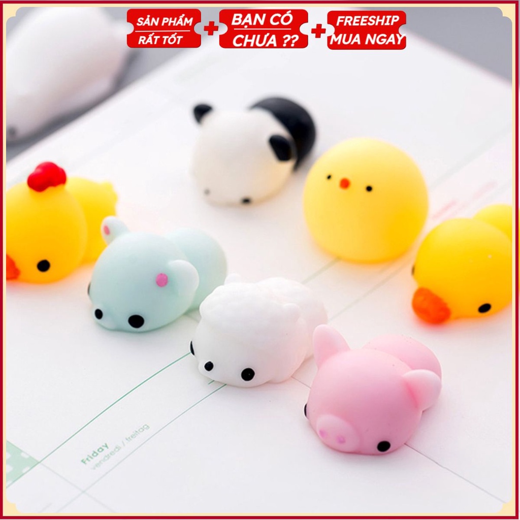 SQUISHY MOCHI THÚ Dẻo Mềm Nhiều Hình Ngộ Nghĩnh Đáng Yêu, Dễ Thương. Siêu Kute Siêu Rẻ
