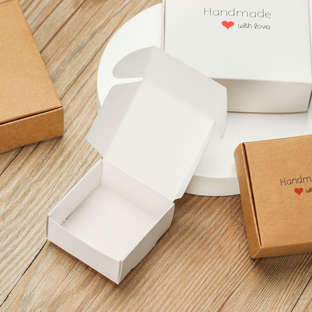 CHOOKEY Set 10 Túi Đựng Quà Có Chữ Handmade with Love Nhiều Kích Cỡ