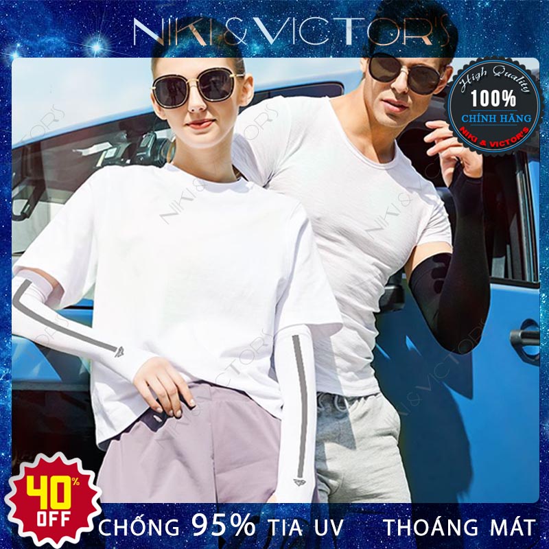 Bộ 2 Găng Tay Ống Dài Xỏ Ngón Chống Nắng Chống Tia UV Vải Lụa Mát Lạnh Găng Tay Lái Xe Tập Thể Thao Xỏ Ngón Vải Mỏng