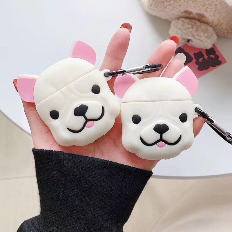 Vỏ bảo vệ bao đựng tai nghe airpod 1/2/ i11/ i12/i99/i16/I200/I99/ I16PRO CAO CẤP- Hình DOG KUTE | BigBuy360 - bigbuy360.vn