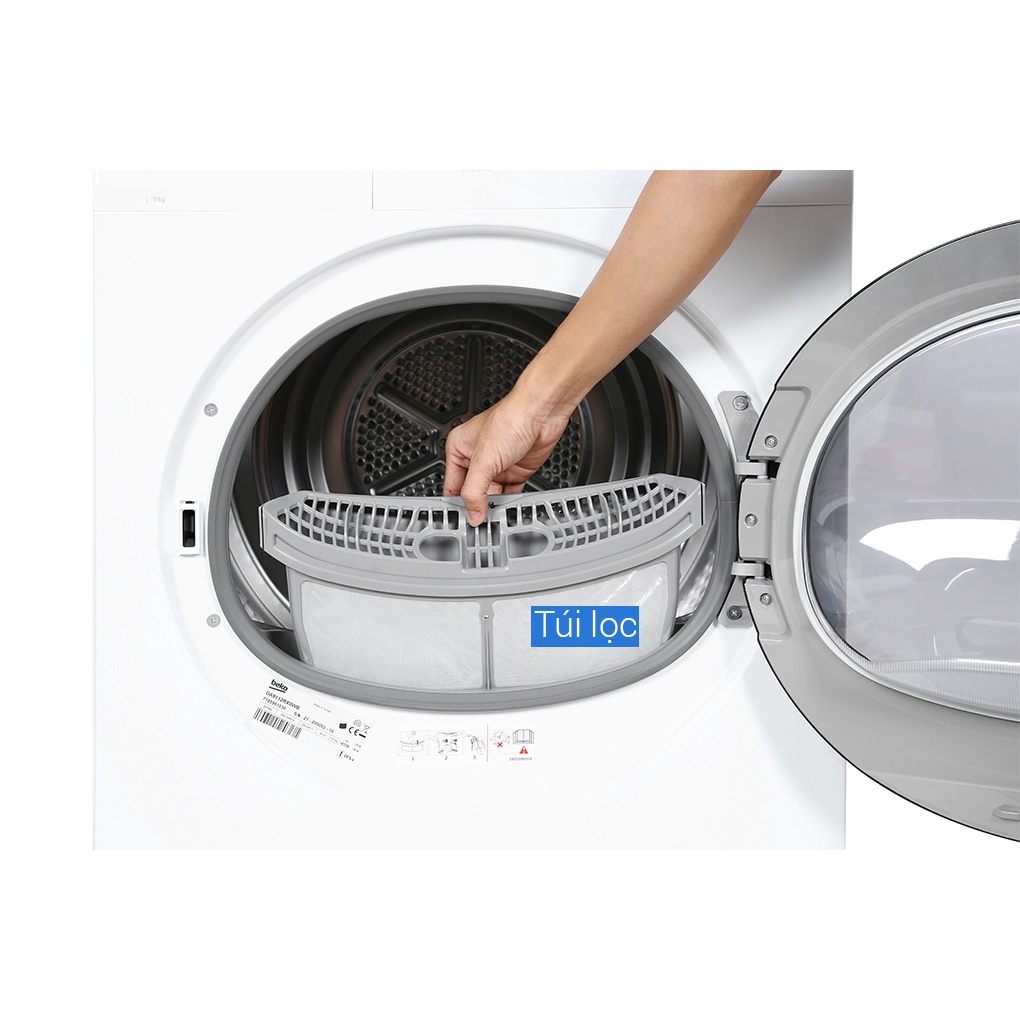 [MIỄN PHÍ GIAO LẮP] DA9112RX0WB - Máy sấy thông hơi Beko 9 kg DA9112RX0WB