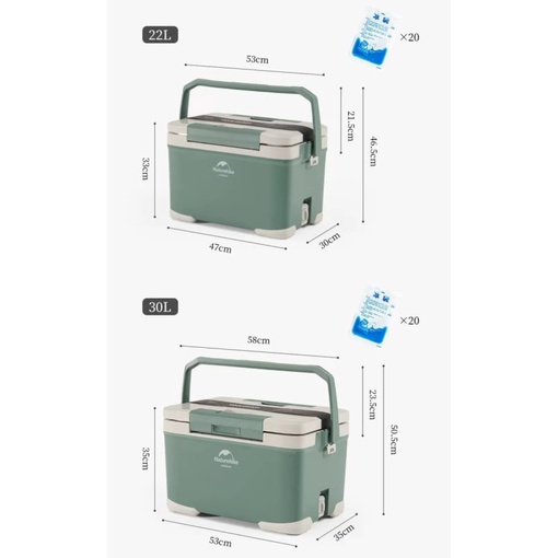 Thùng đá giữ nhiệt Glamping Naturehike NH21SNX05 chính hãng