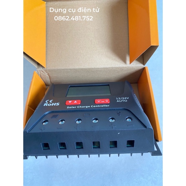 Sạc điều khiển PWM 30A Auto 12/24V -HP2430 chính hãng