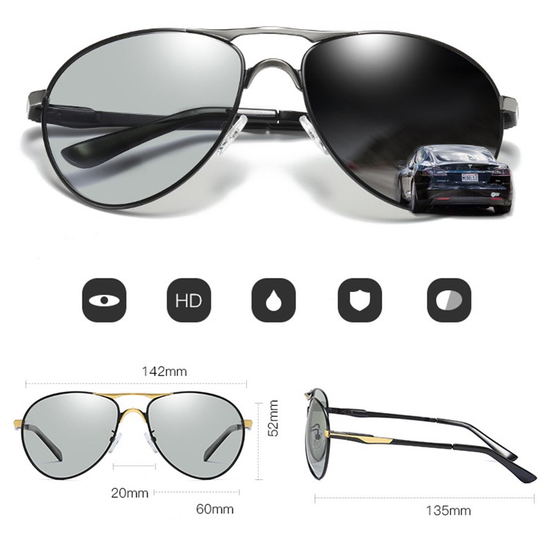 Mắt kính phân cực đổi màu A8722 - NVfashion | BigBuy360 - bigbuy360.vn