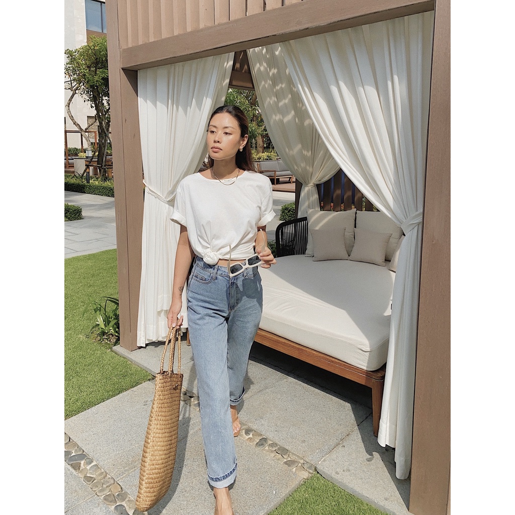 Quần Jeans Ống Rộng Nữ - Loose Blue - Hashtagem ( mã LSJ.5 )