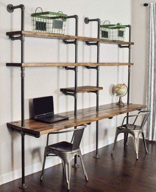 Bàn làm việc bằng ống sắt
