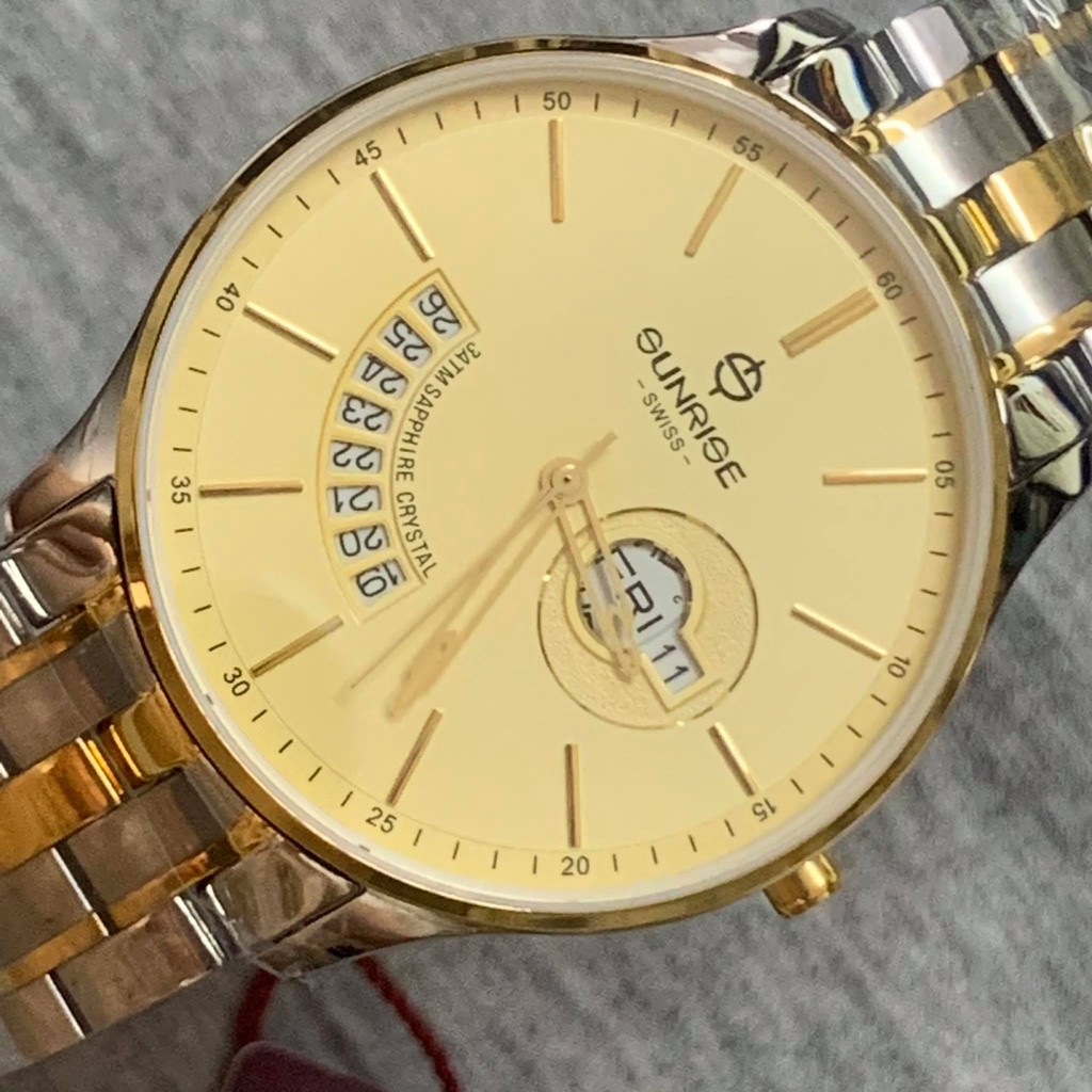 Đồng hồ Sunrise Nam chính hãng Nhật Bản M1127SG - kính saphire chống trầy - bảo hành