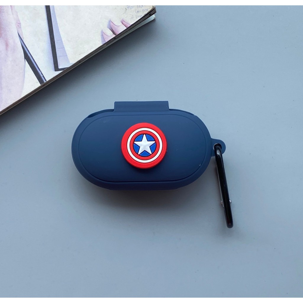 [Marvel] Ốp silicon Galaxy Buds Plus (Buds+) case chống sốc vỏ tai nghe - Tặng Kèm Móc (ZP01)