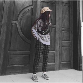 Plaid pants unisex