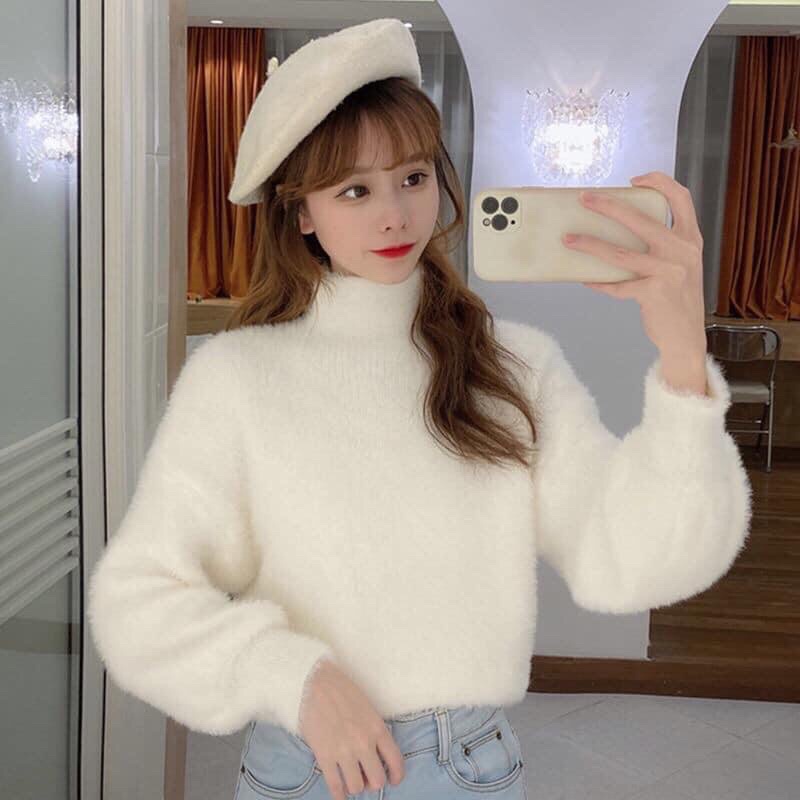 Áo len lông thỏ siêu hot