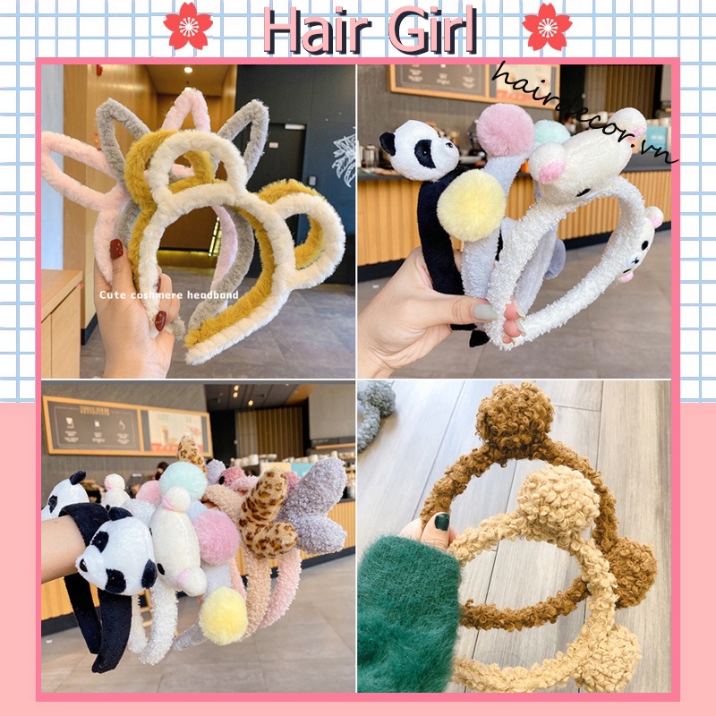 Băng Đô Lông Cừu Thiết Kế Đơn Giản Xinh Xắn Dành Cho Nữ