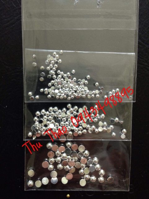 Bi nửa kim loại đính móng tay - phụ kiện nail