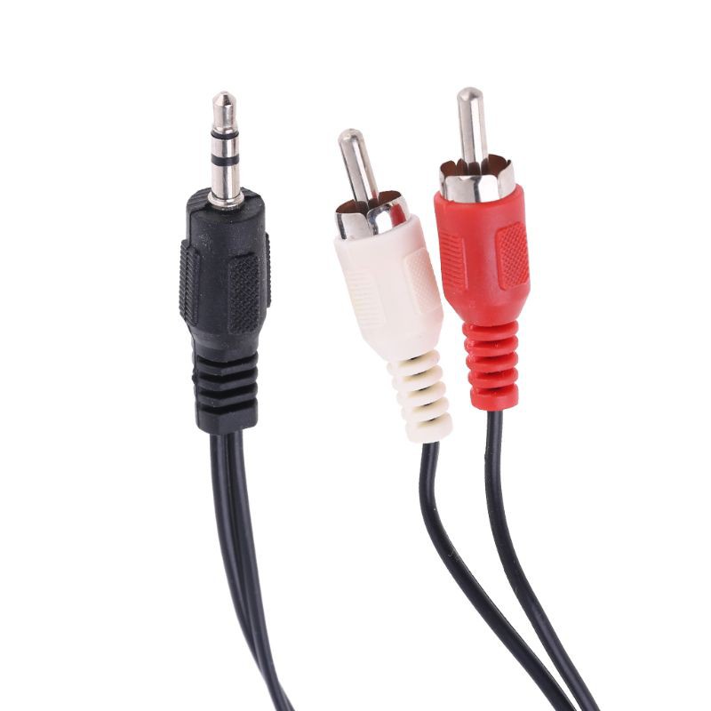 Cáp Chuyển Đổi Âm Thanh 3.5mm Sang 2 Rca Cho Ipod Mp3 1m