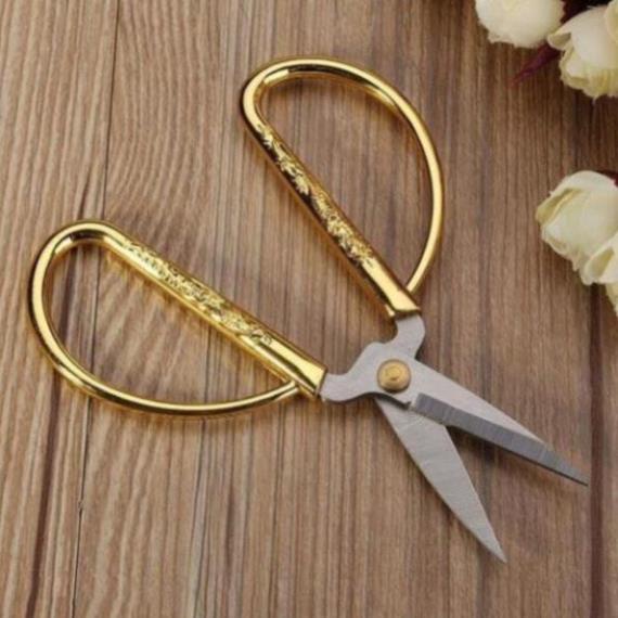 Kéo cắt đa năng cán rồng vàng cắt gà, kéo làm bếp cắt thực phẩm sắc bén tiện lợi - TongkhoGiaDung