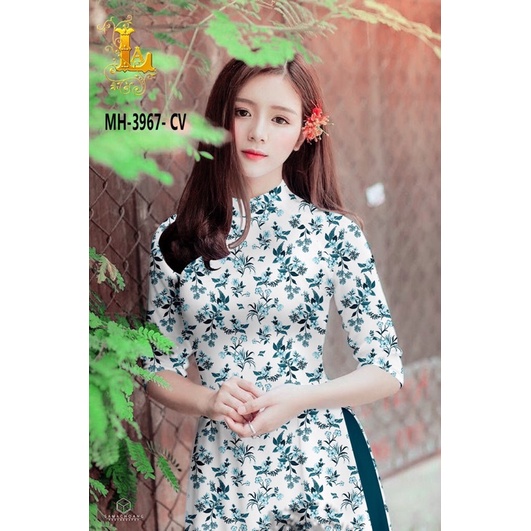 Vải áo dài hoa nhí