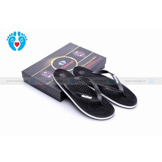 Dép massage vinalogi đen(black)
