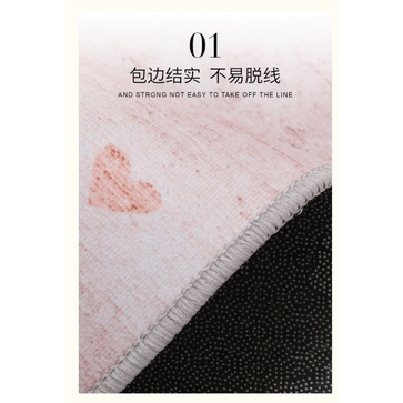 Thảm lót sàn kẻ sọc caro nhiều màu sắc đơn giản phong cách retro