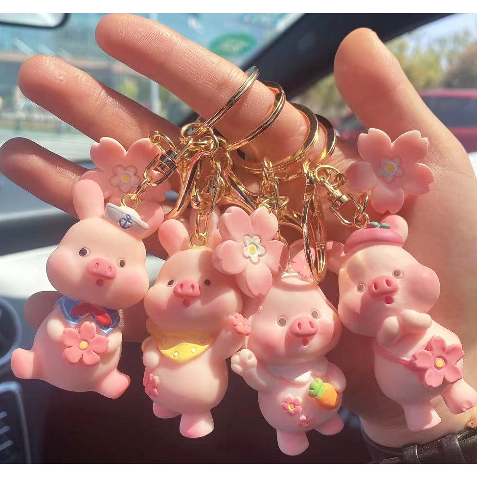 1 Móc Khóa Hình Heo Hồng Dễ Thương