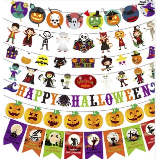 Cờ treo trang trí Halloween nhiều mẫu