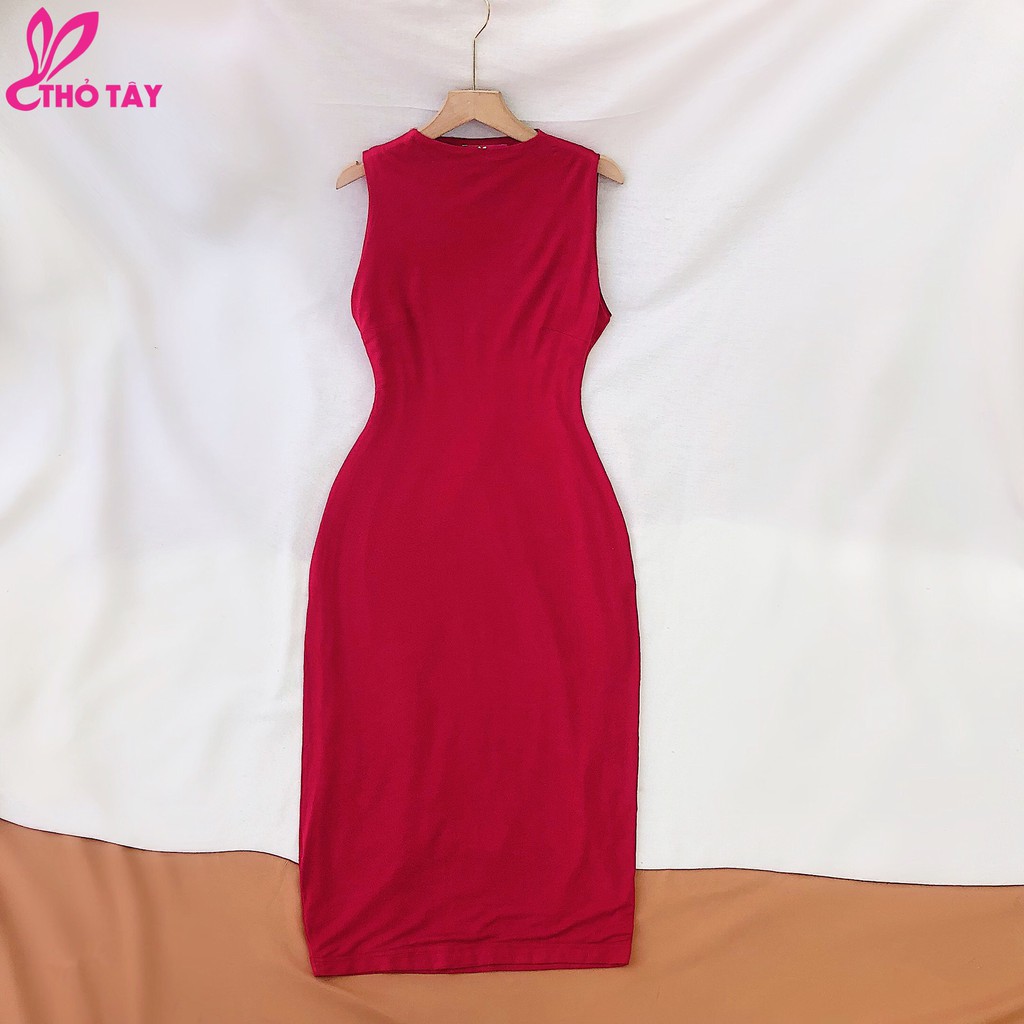 Đầm Nữ Thun Body Sát Nách THỎ TÂY D299B50 | BigBuy360 - bigbuy360.vn