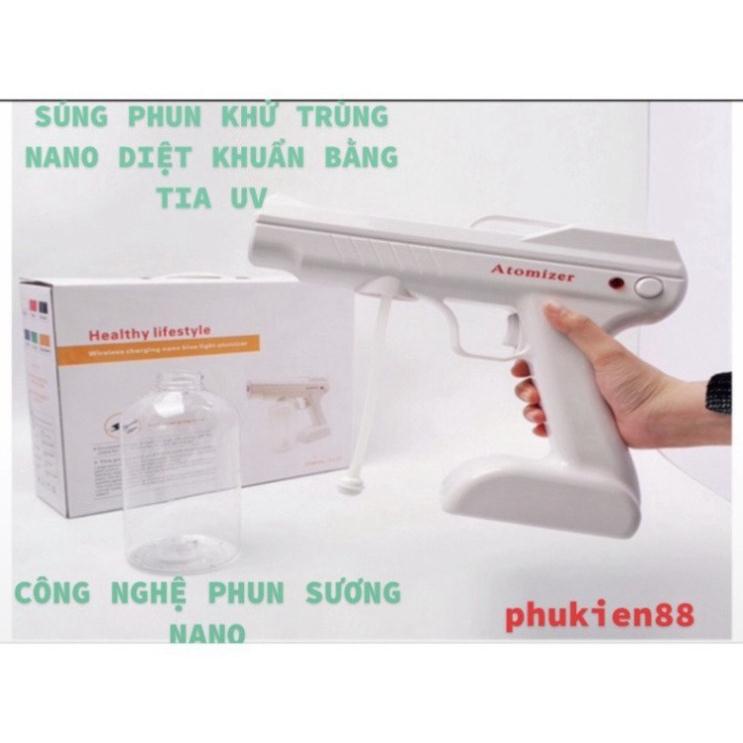 [HÀNG CHÍNH HÃNG-BẢO HÀNH 12 THÁNG] Súng phun khử trùng NANO Cầm tay tiệt trùng diệt khuẩn bằng tia UV HOT