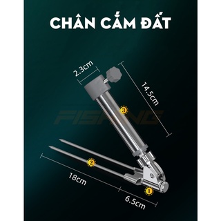 Chân cắm đất inox Handing