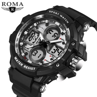Đồng hồ nam thể thao roma italia chống nước siêu bền - 2 máy chạy cùng lúc