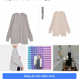 áo cardigan len nhung pull and bear auth