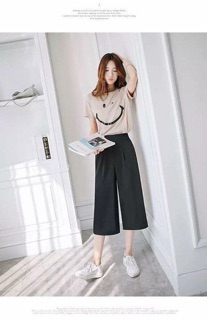 Set 2 quần chun Culottes
