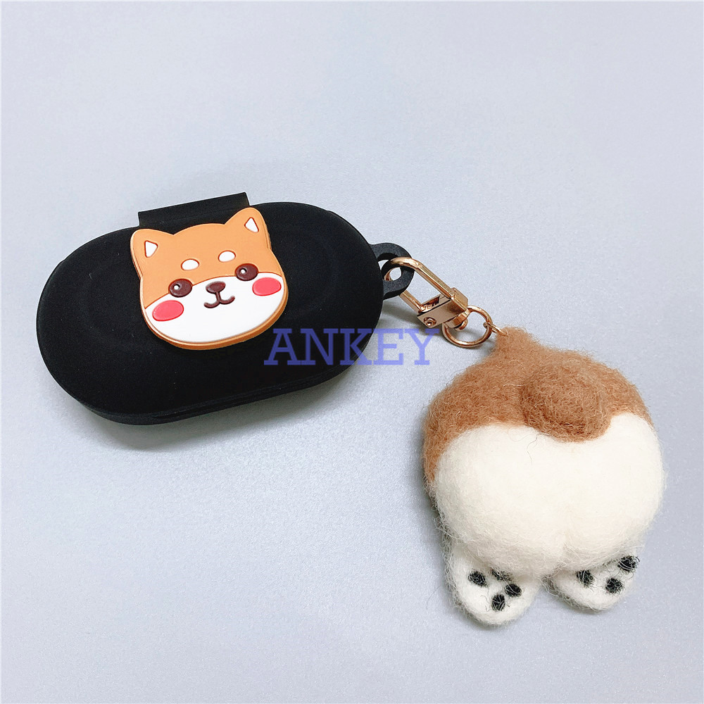 Samsung Galaxy Buds Live / Buds Pro / Buds + / Buds Plus Case Vỏ silicon hình chó corgi đựng hộp tai nghe