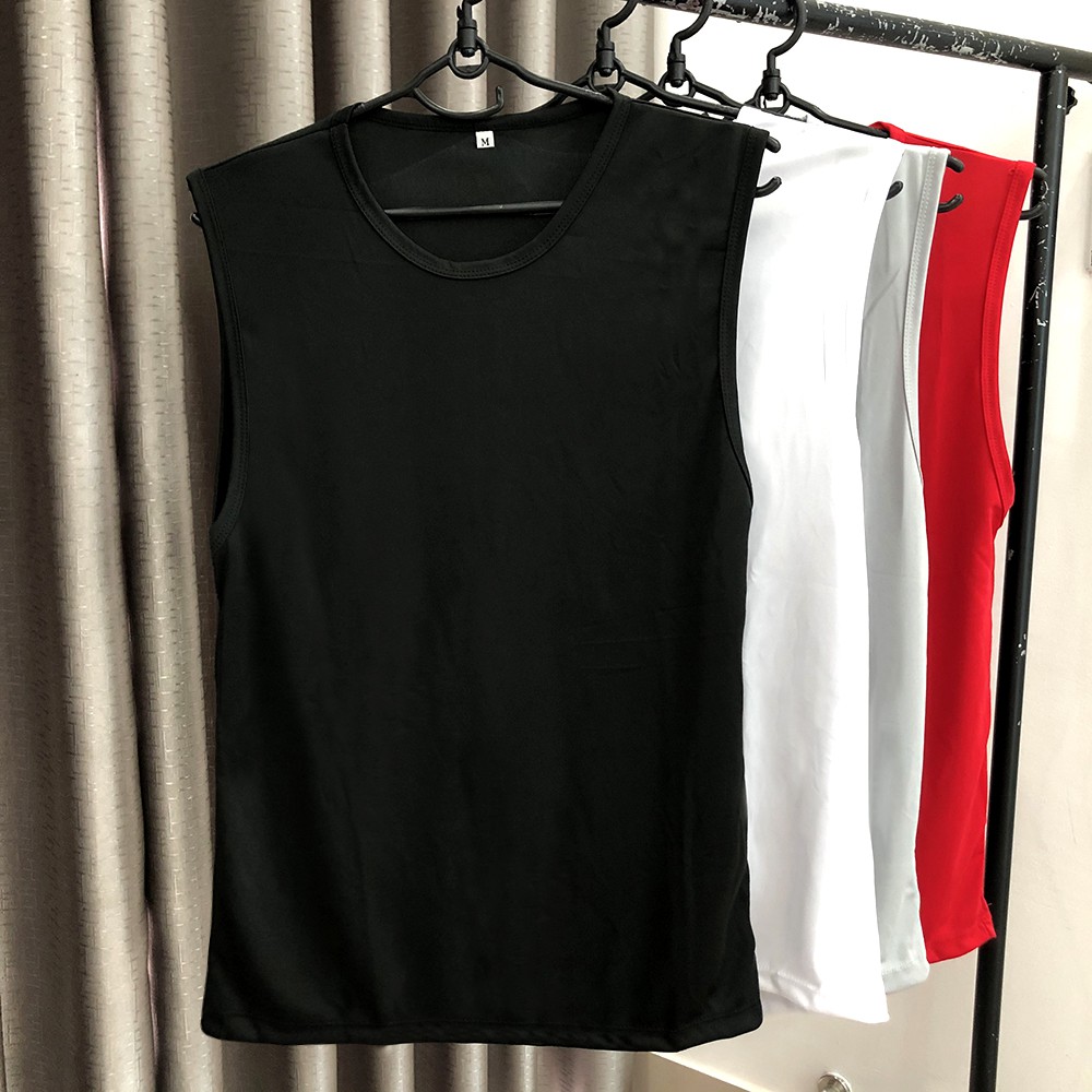 Áo Thun Lạnh Sát Nách Thoitrang24h Phom Unisex Nam Nữ Gymer