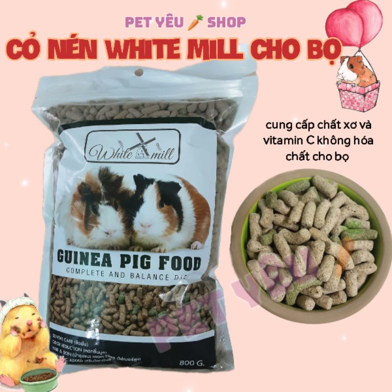 Cỏ nén White mill (800Gr) ❤️FREESHIP❤️ thức ăn bọ ú chuột lang