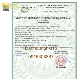 Vitamin tổng hợp cho bé