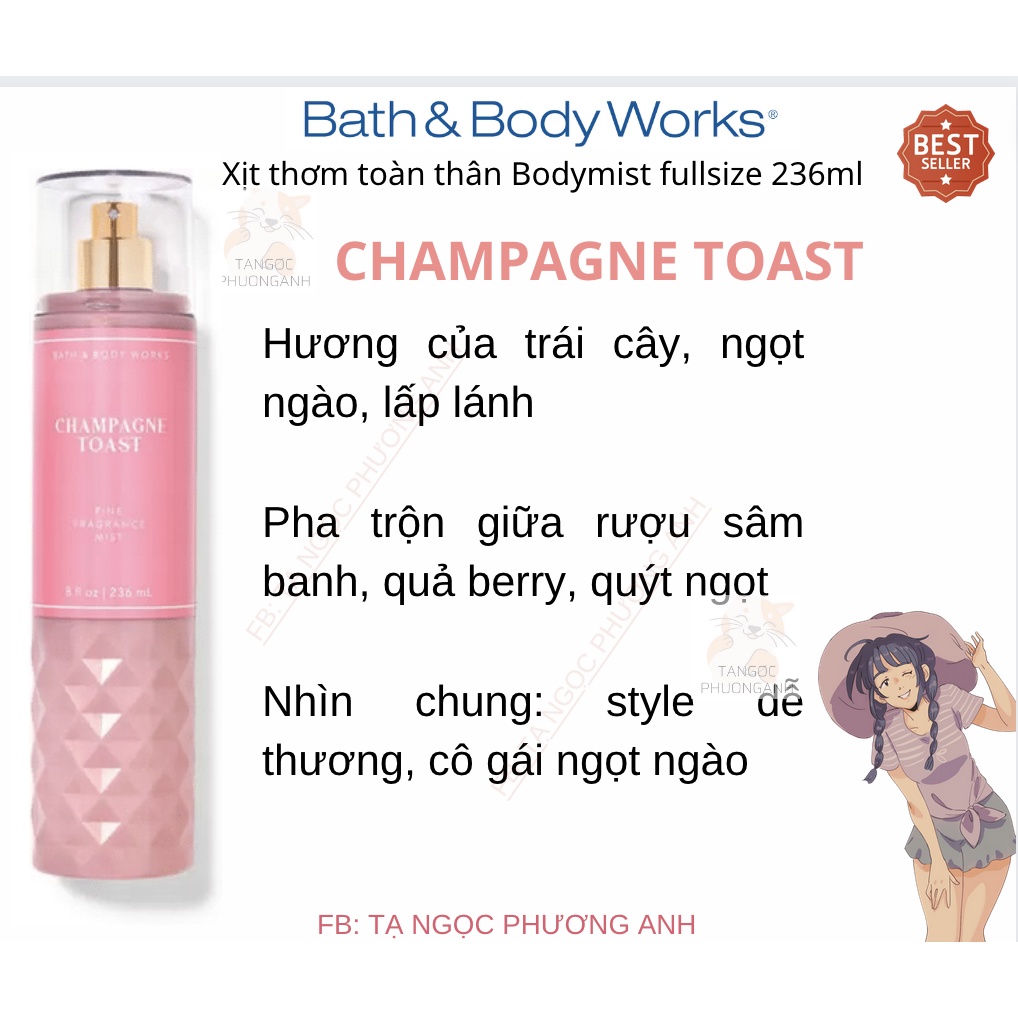 NƯỚC HOA, MIST BATH & BODY WORKS