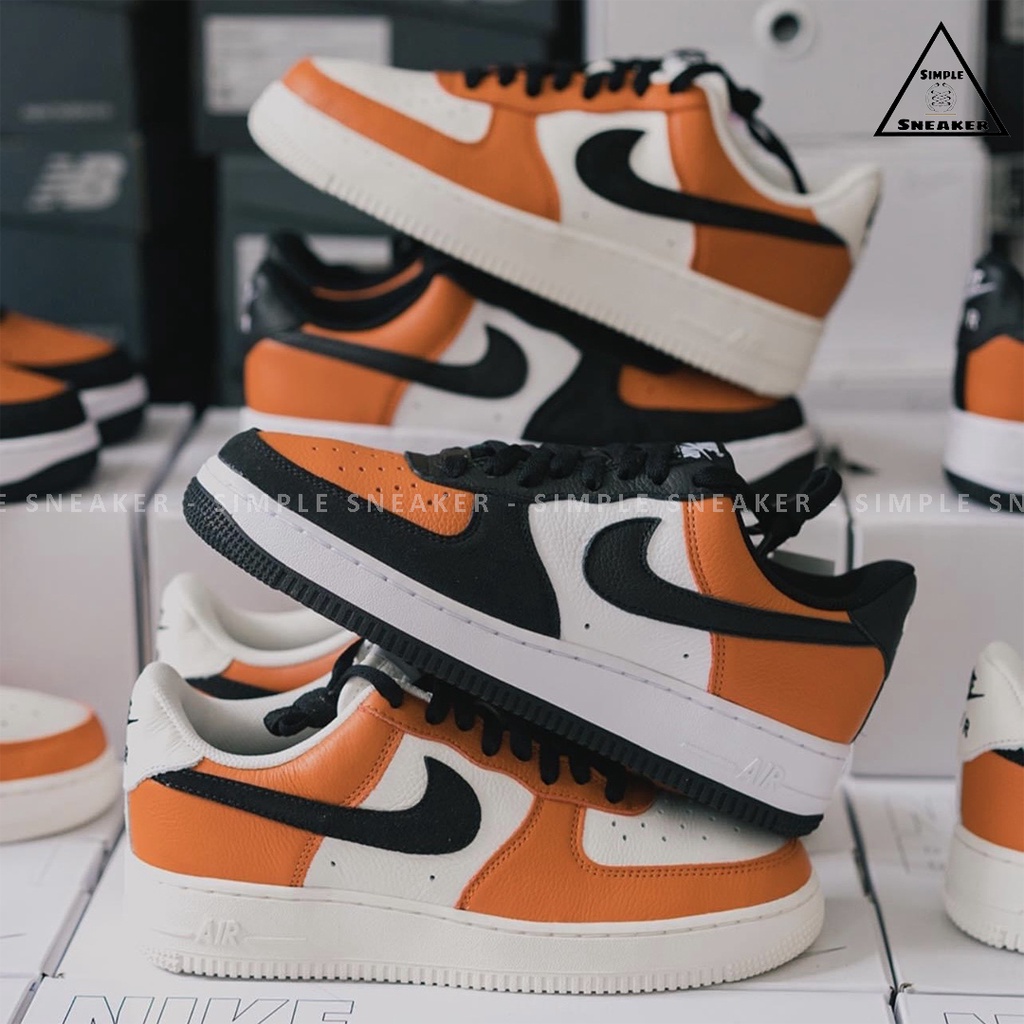 Giày Nike Air Force 1 Auth💙Hàng Chính Hãng💙Nike By You AF1 Custom White Beige  2021- Simple Sneaker